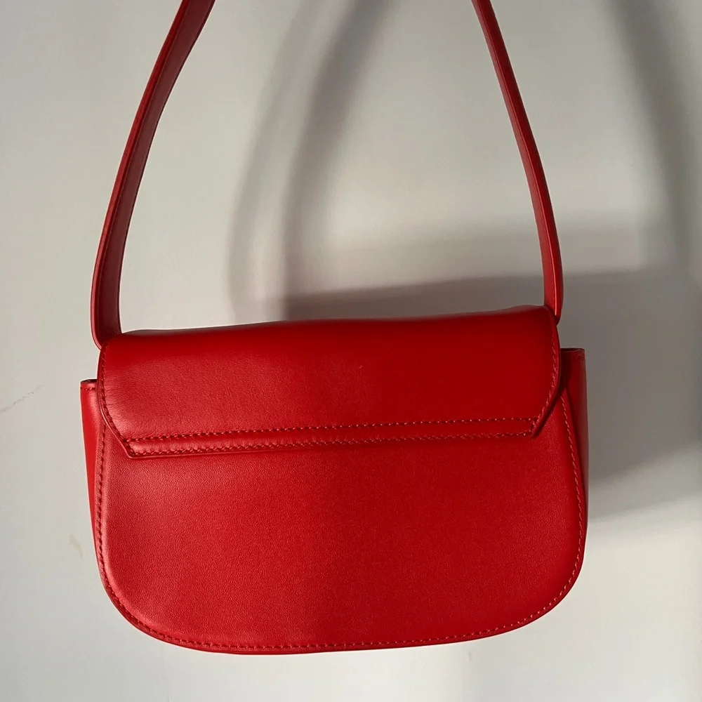 Diesel Red Shoulder Bag with Logo Detail - Picture 5 of 8